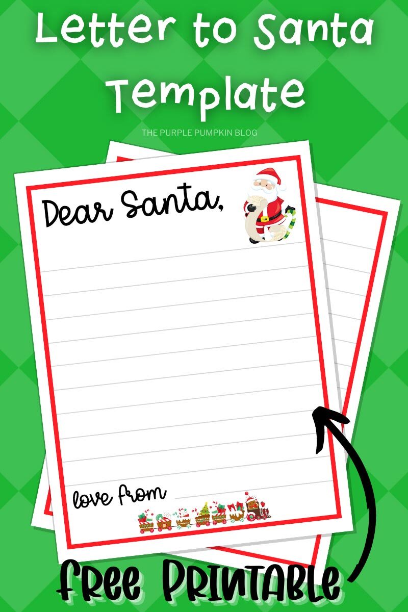 Letter to Santa Template - Free Printable