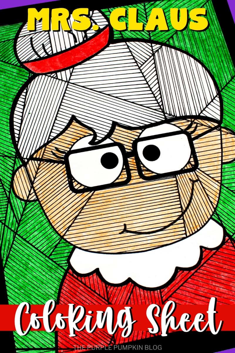 Free Printable Mrs. Claus Coloring Sheet for Christmas!