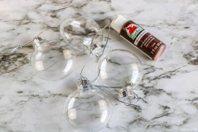 Reindeer Ornament Discs & Brown Paint