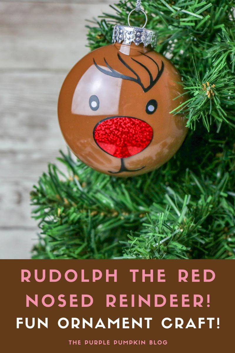 Rudolph the Red Nosed Reindeer! Fun Ornament Craft!