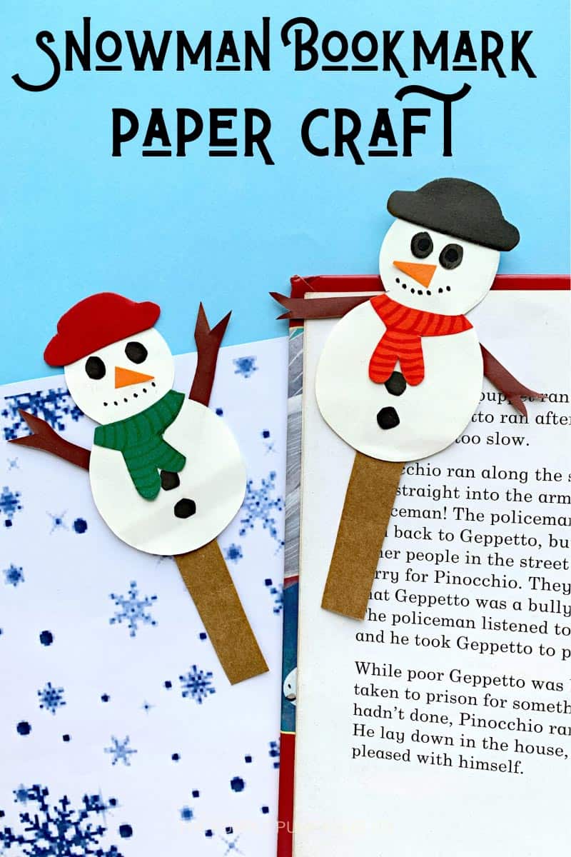 Snowman-Bookmark-Paper-Craft