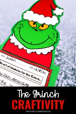 Free Printable Grinch Craftivity &amp; Creative Writing Project