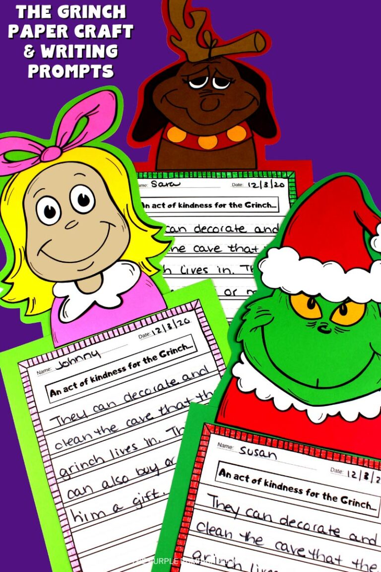 Free Printable Cindy Lou Who Craftivity &amp; Creative Writing Project