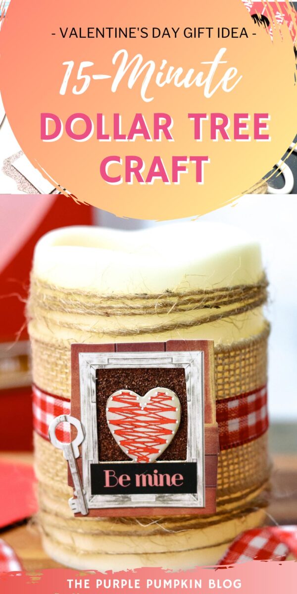 15-Minute Dollar Tree Craft for Valentine's Day