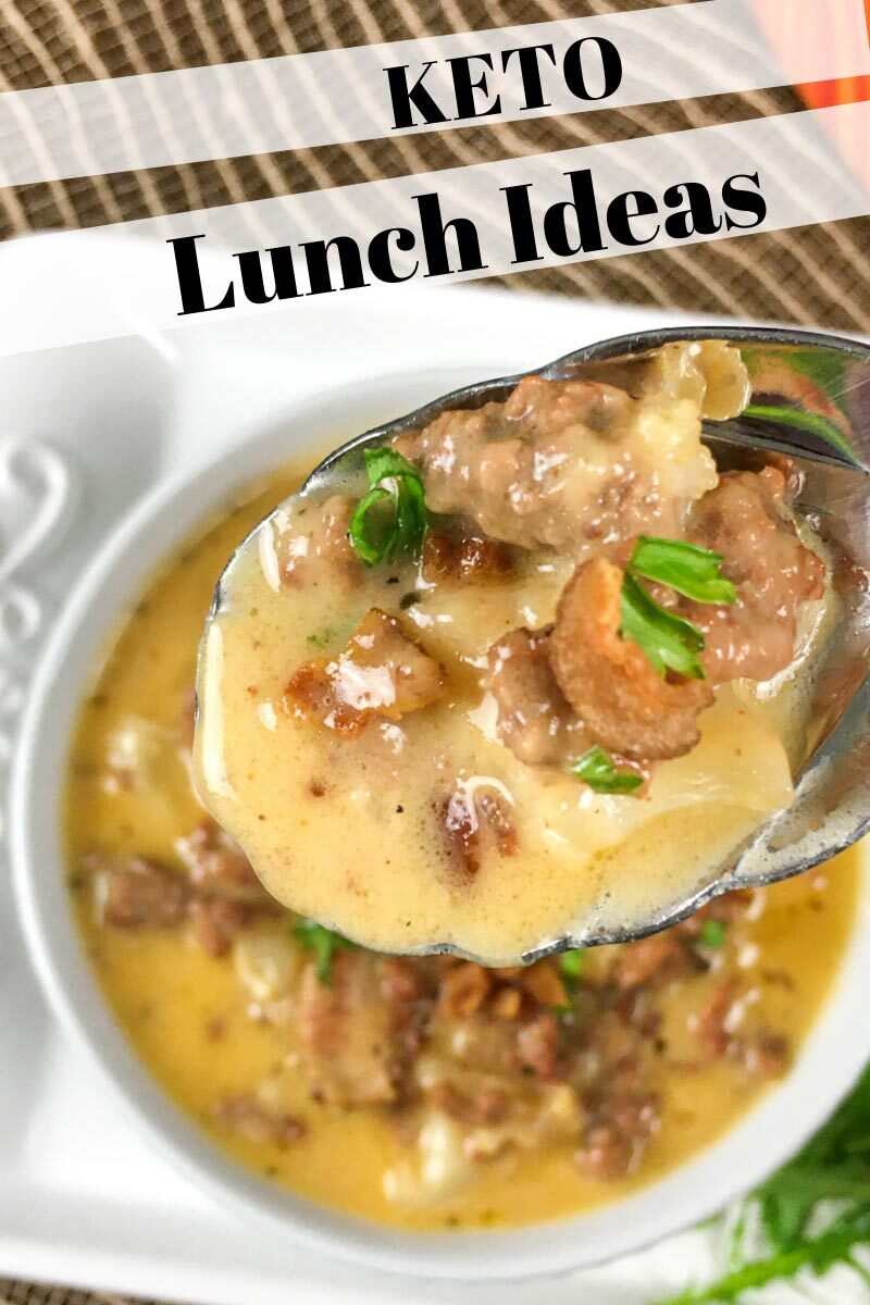 Bacon Cheeseburger Soup - Keto Lunch Idea