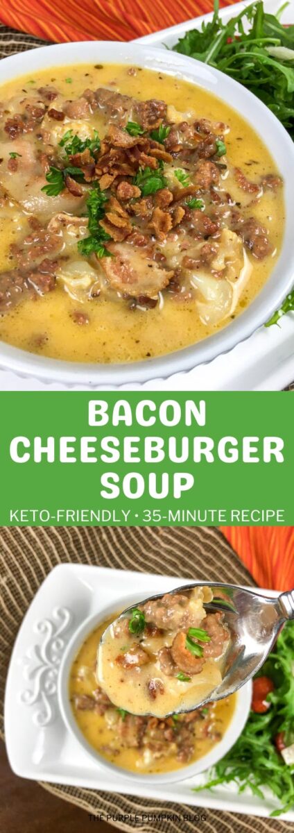 Bacon Cheeseburger Soup in 35 Minutes