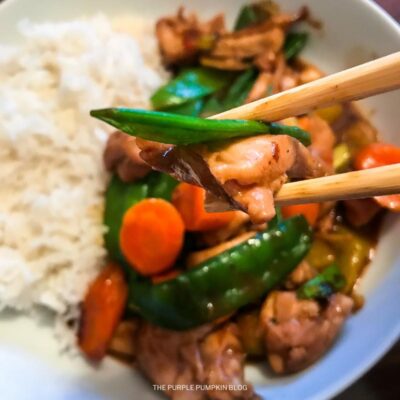 Chicken Stir-Fry and Rice