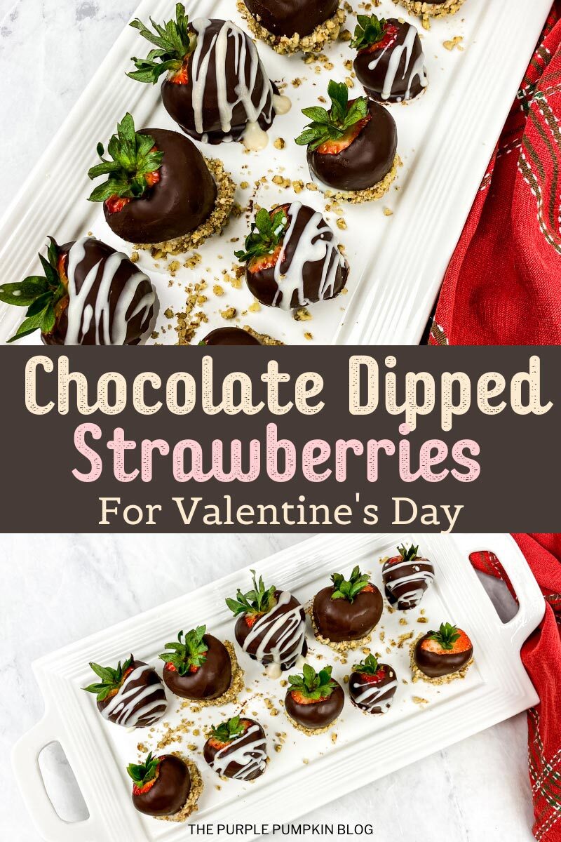 Chocolate Dipped Strawberries for Valentine's Day