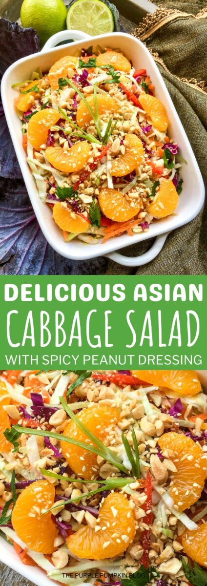 Delicious Asian Cabbage Salad with Spicy Dressing