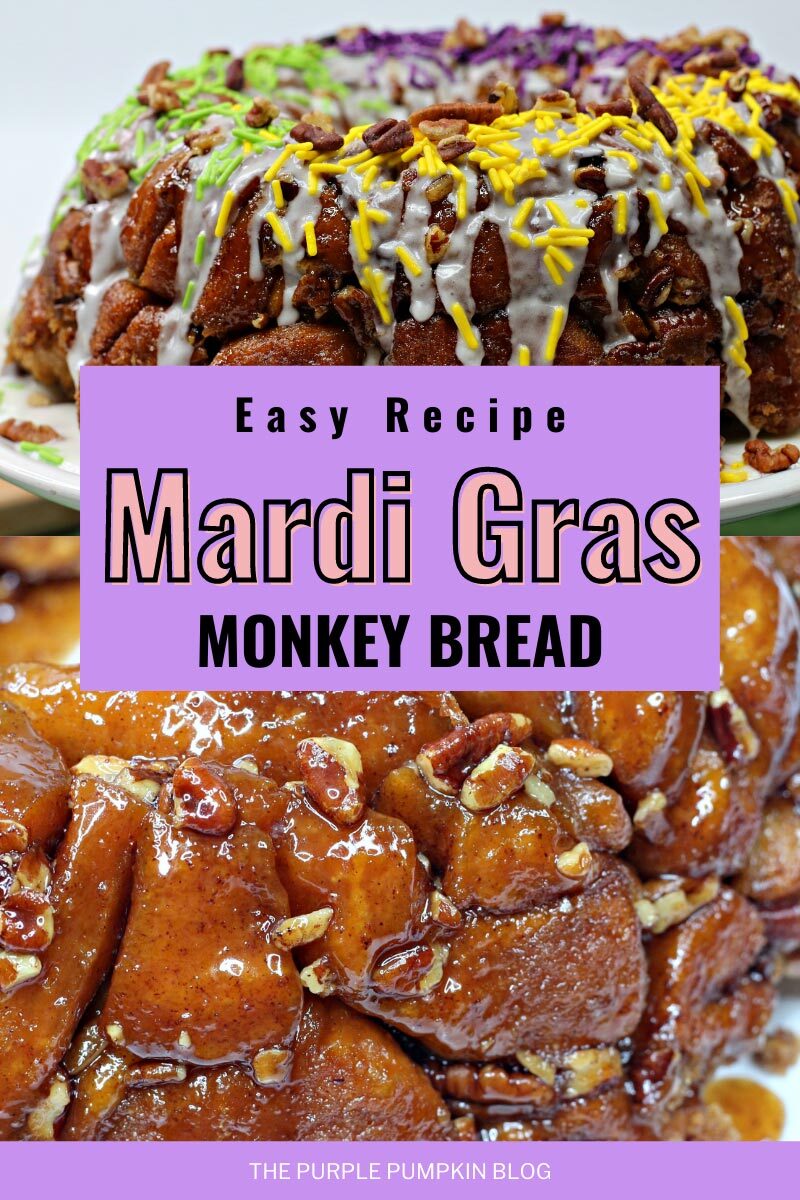 Easy Mardi Gras Monkey Bread
