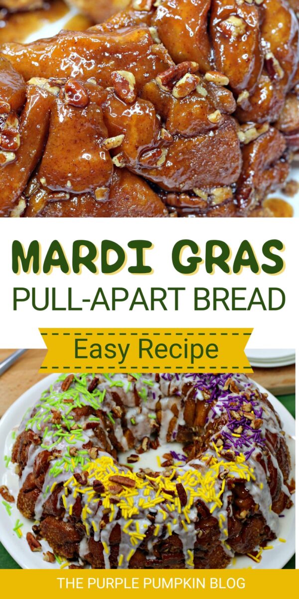 Easy Mardi Gras Pull Apart Bread Recipe