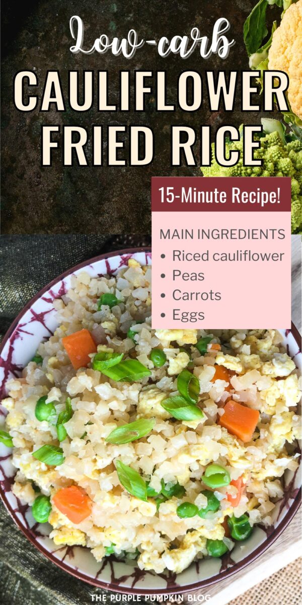 Low Carb Cauliflower Fried Rice 15 Minute Recipe