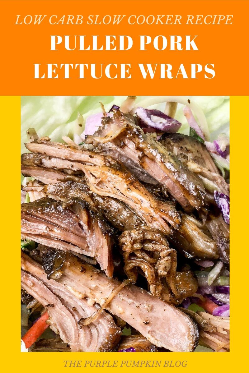 Low Carb Slow Cooker Recipe for Pulled Pork Lettuce Wraps