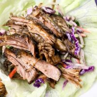 Recipe for Low Carb Pulled Pork Lettuce Wraps