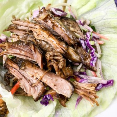Recipe for Low Carb Pulled Pork Lettuce Wraps