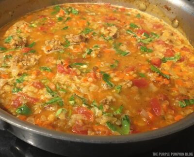 Adding Basil to Soup