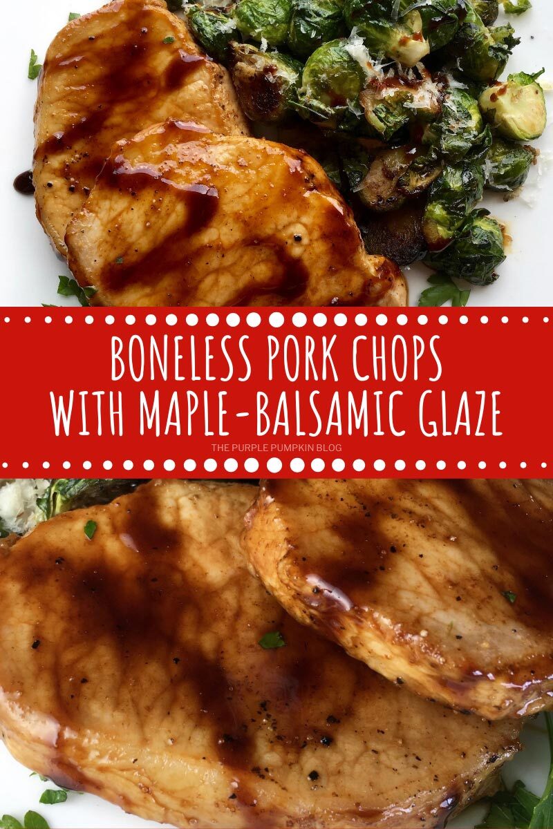 Boneless Pork Chops with Maple-Balsamic Glaze