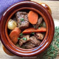 Braised Beef Burgundy Stew Recipe