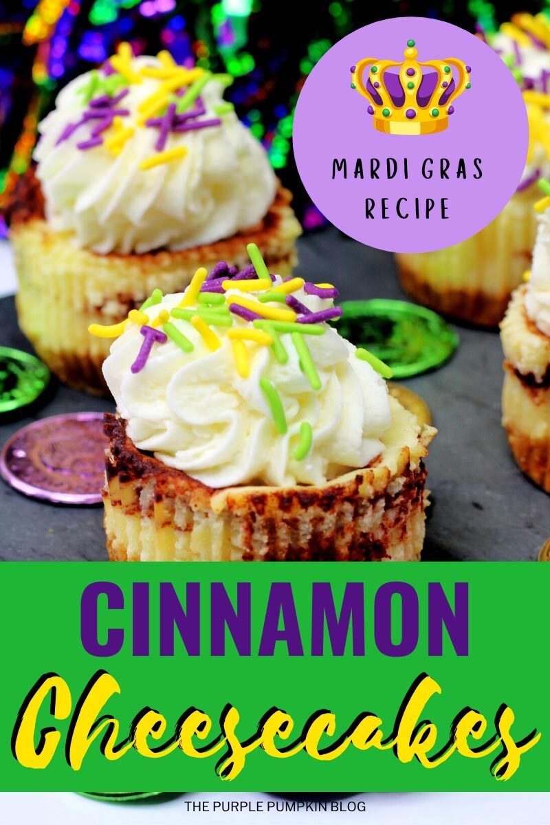 Cinnamon Cheesecakes Mardi Gras Recipe