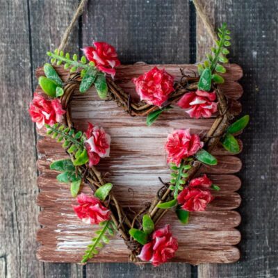 Heart Sign Craft for Valentine's Day
