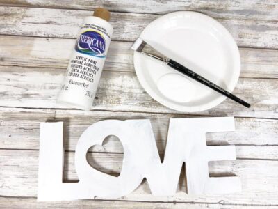 LOVE sign basecoat