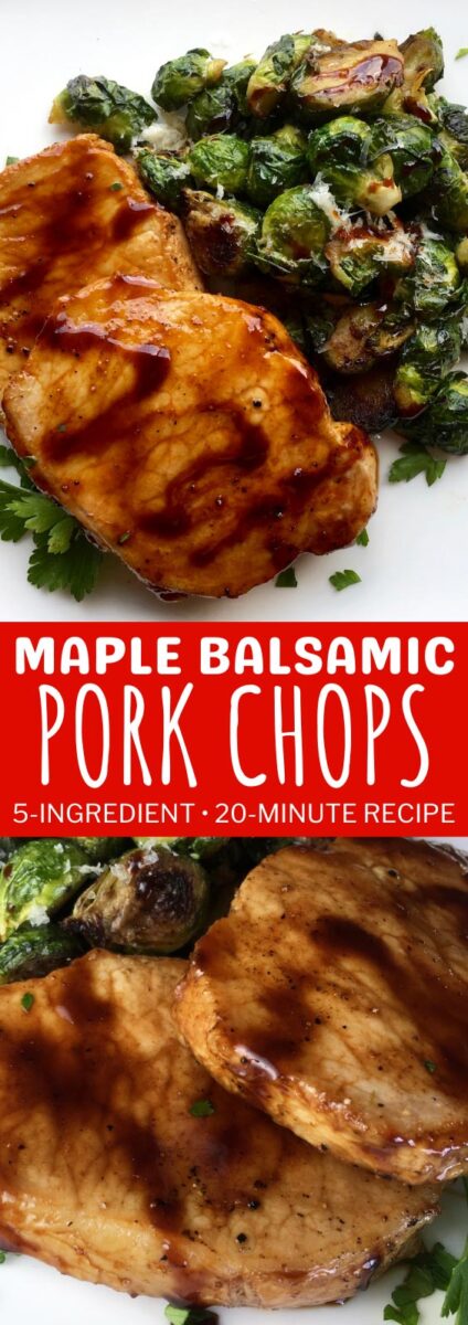 Maple Balsamic Pork Chops in 20 Minutes