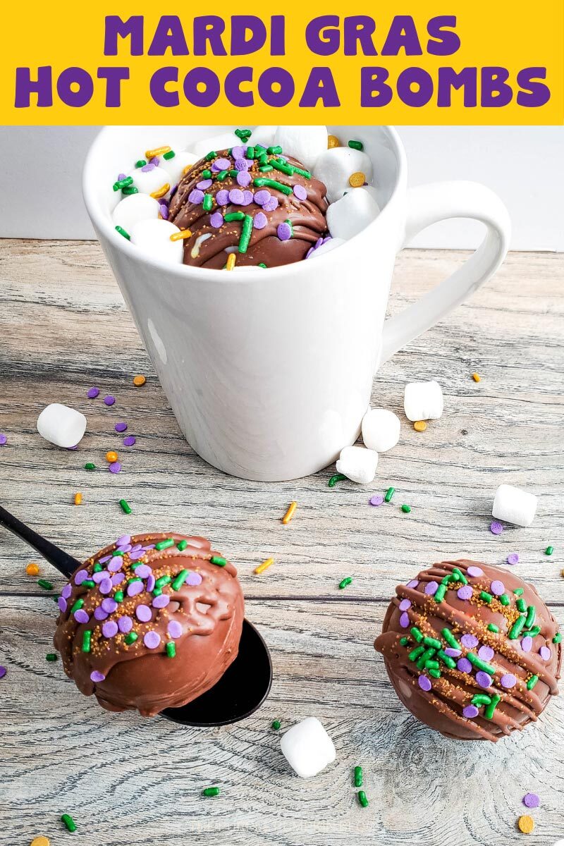 Mardi Gras Hot Cocoa Bombs Recipe