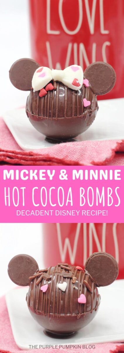 Mickey & Minnie Hot Cocoa Bombs - Decadent Disney Recipe!