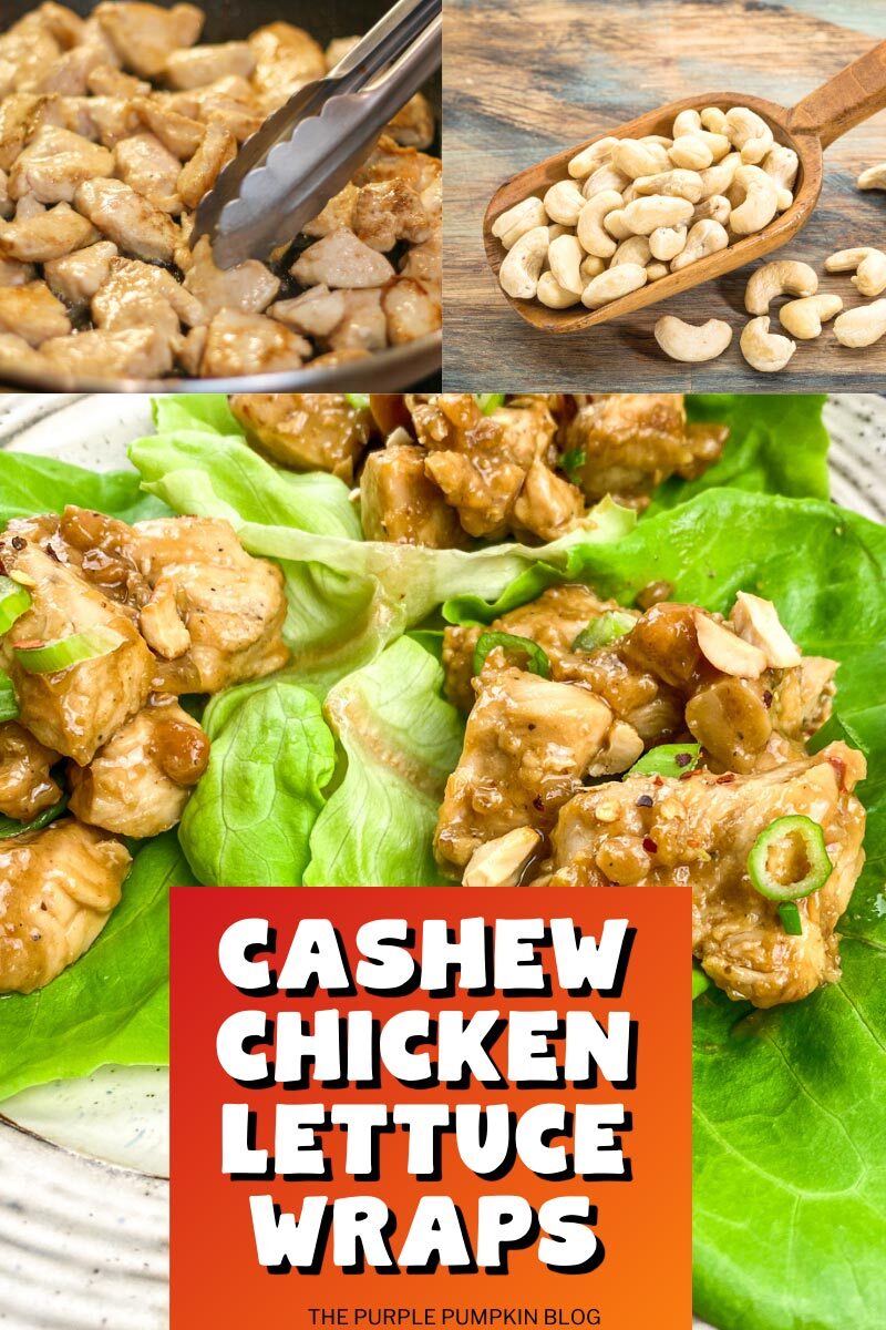 Recipe for Cashew Chicken Lettuce Wraps