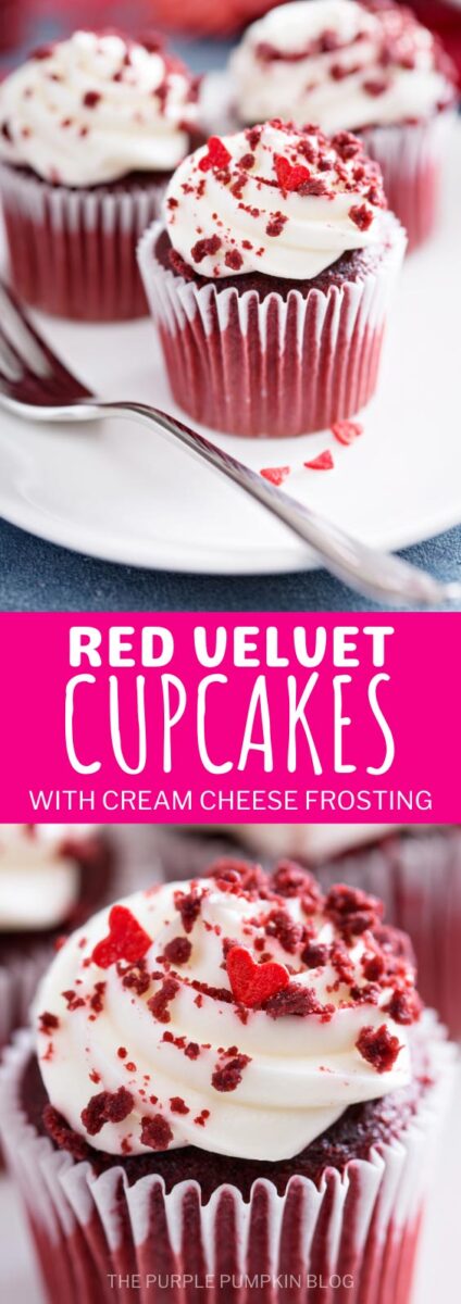 Red Velvet Cupcakes with Cream Cheese Frosting