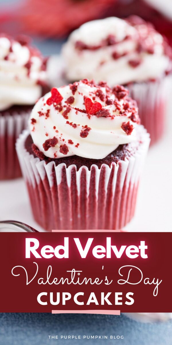 Red Velvet Valentine's Cupcakes