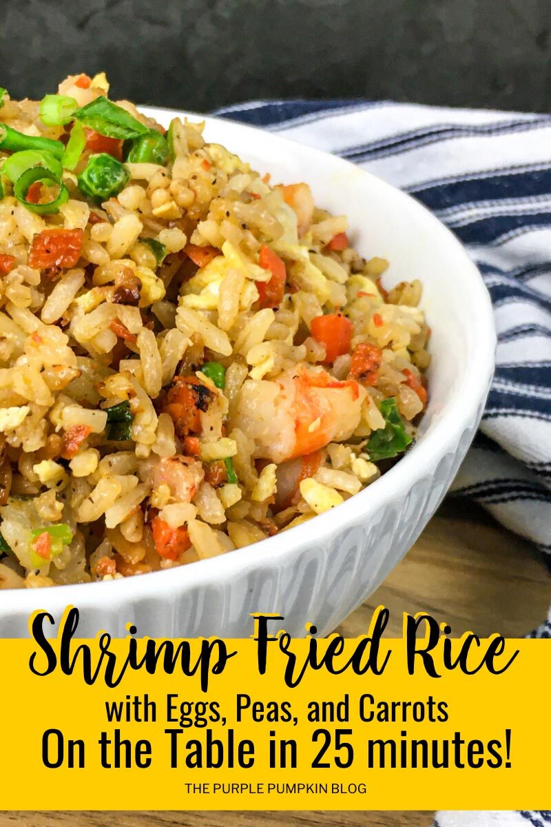 Shrimp Fried Rice with Eggs, Peas & Carrots