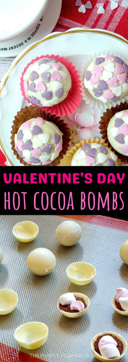 Valentine's Day Hot Cocoa Bombs Recipe