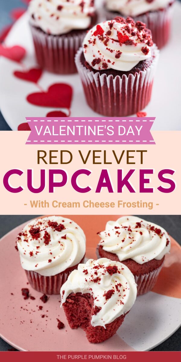 Valentine's Day Recipe for Red Velvet Cupcakes with Cream Cheese Frosting