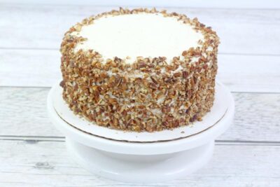 Added Pecans Around the Cake