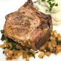 Apple & Rosemary Stuffed Pork Chops