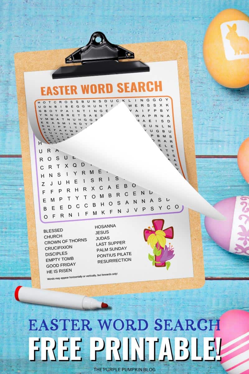 Free Easter Word Search Printable