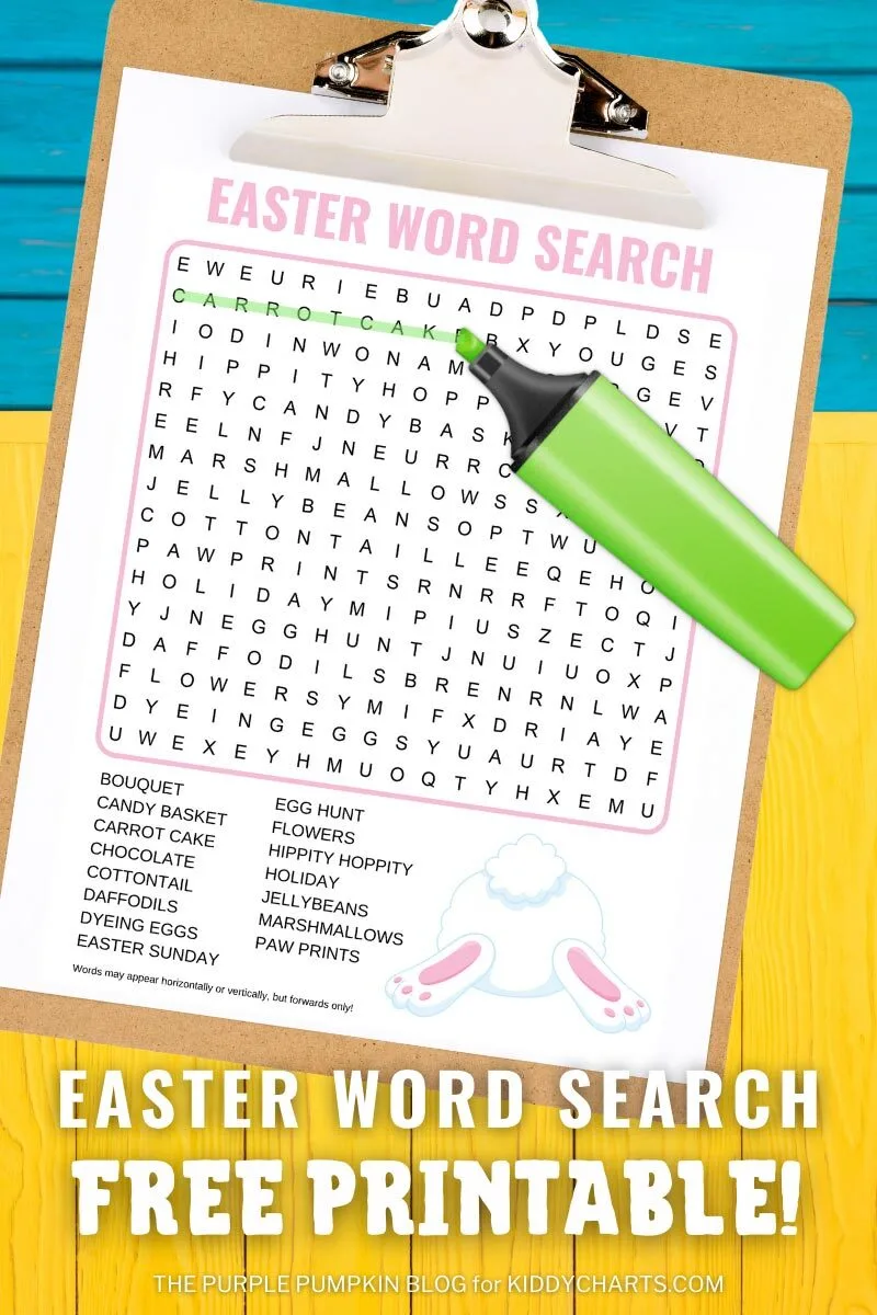 Free Easter Word Search Printable