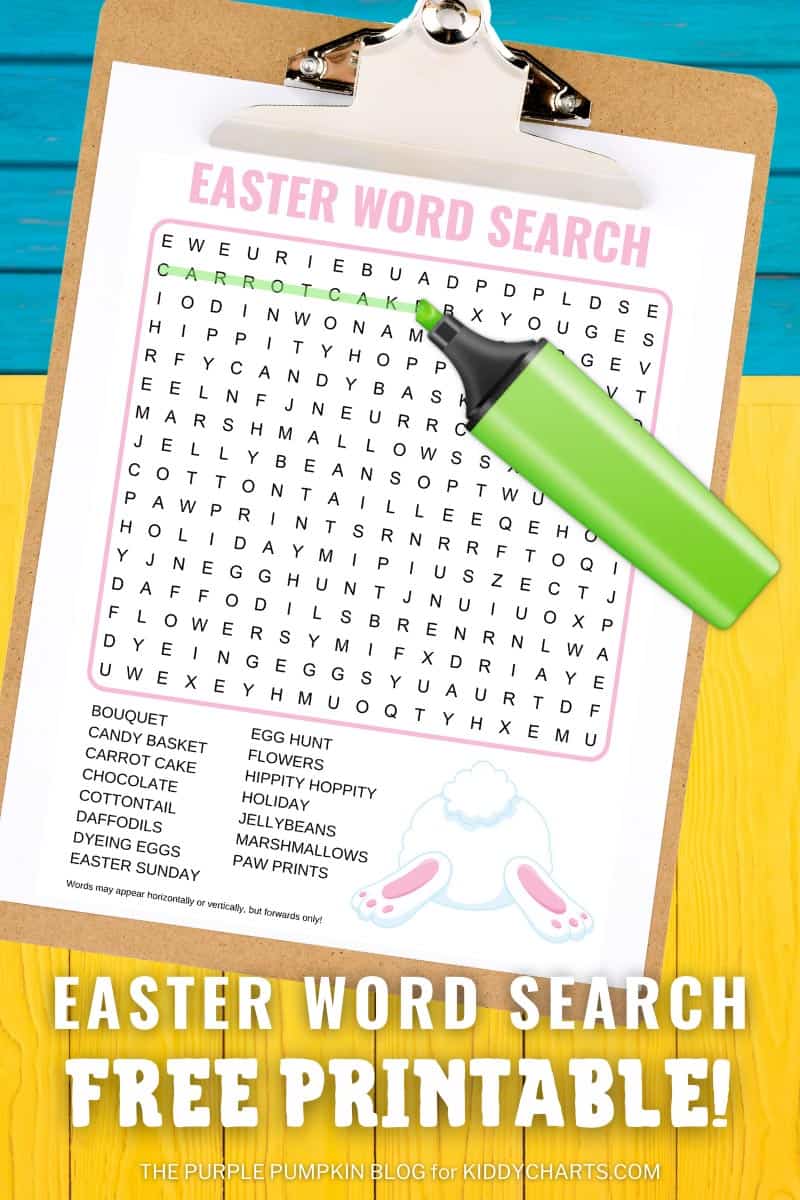 Free Easter Word Search Printable
