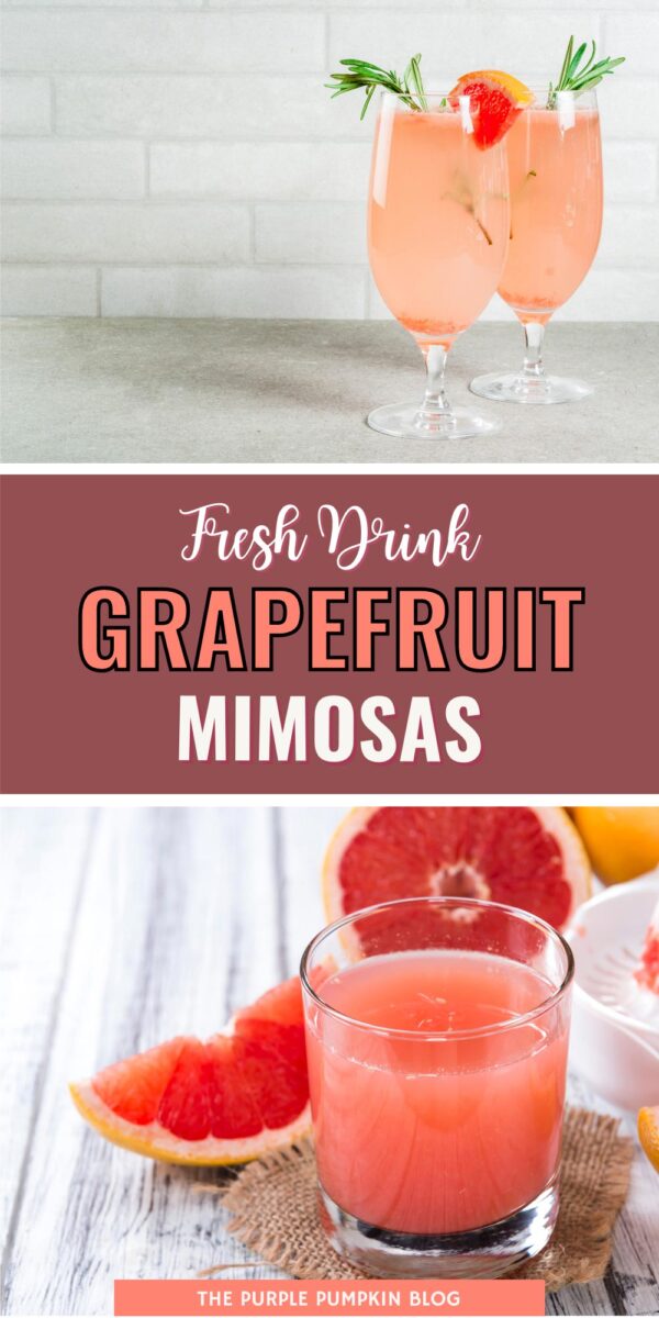 Fresh Grapefruit Mimosas for Brunch