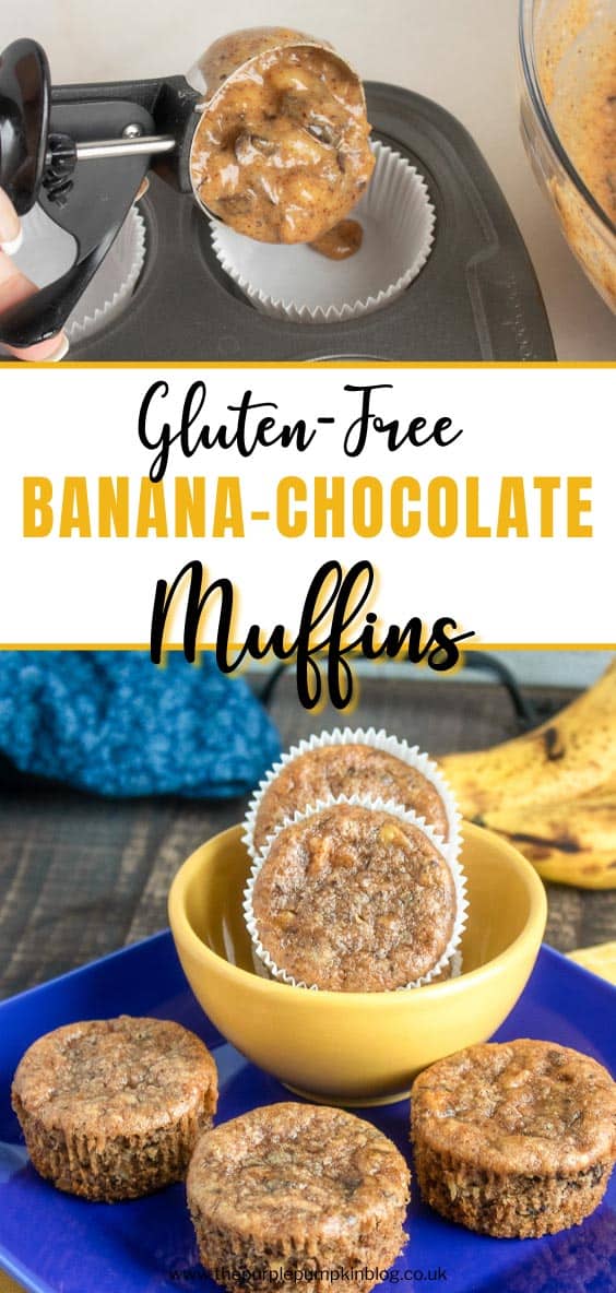 Gluten Free Banana Chocolate Muffins