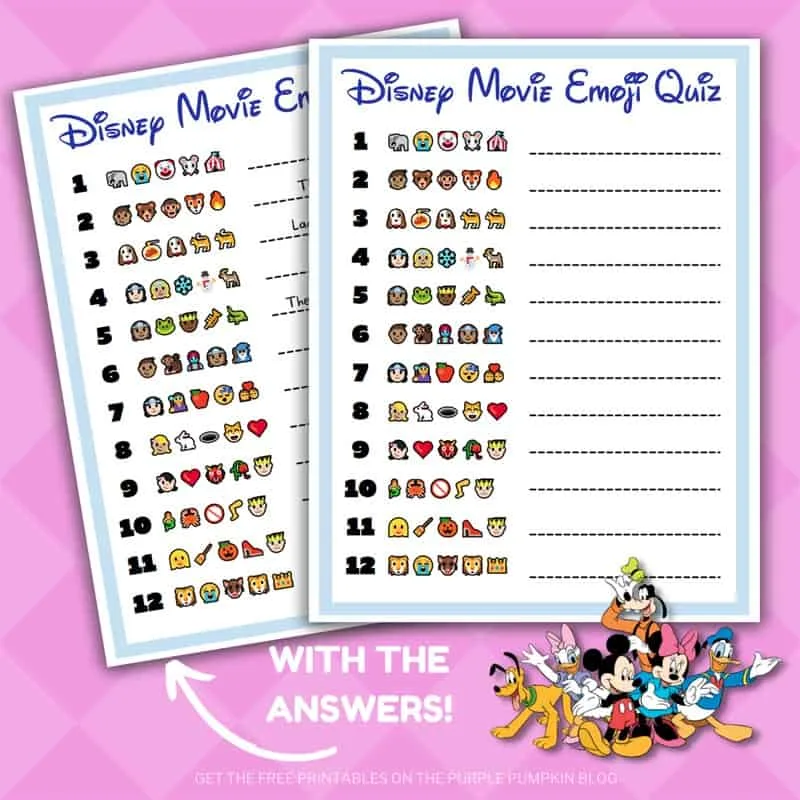 Guess The Emoji Disney Movies