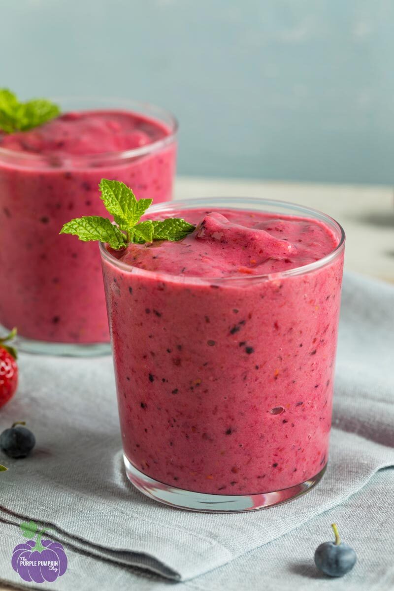 Recipe for Breakfast Berry Smoothies