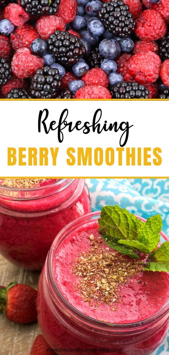 Refreshing Berry Smoothies with Bananas and Beets