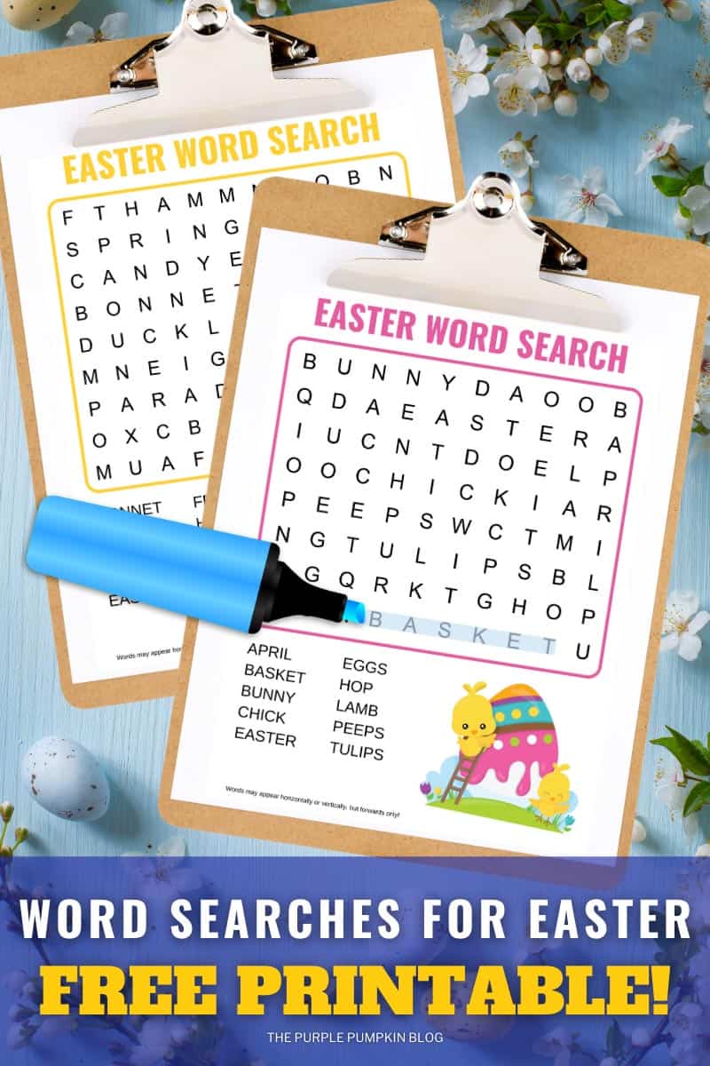 Free Easter Word Search Printable