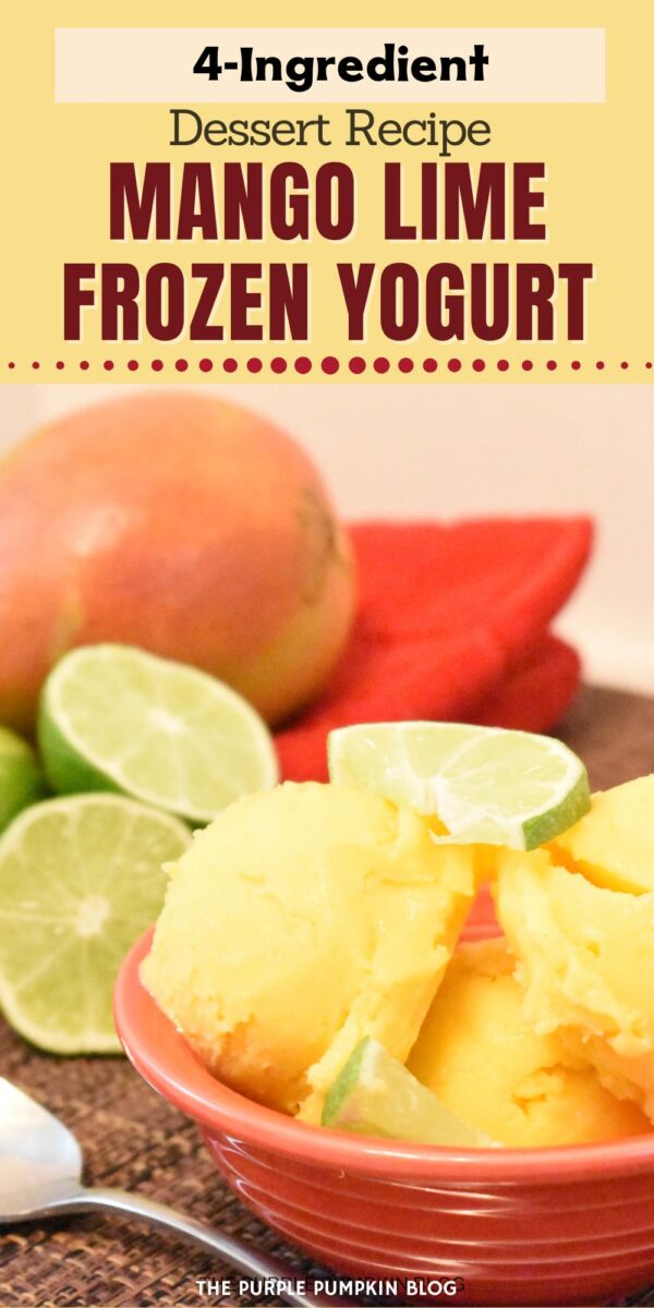 4-Ingredient Mango-Lime Frozen Yogurt