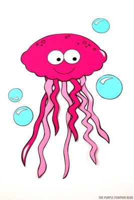 Assembled Paper Jelly Fish Pieces