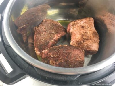 Browned Pork in Instant Pot