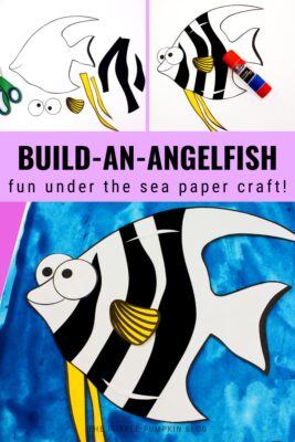 Fun Paper Angelfish Craft with Free Printable Template!