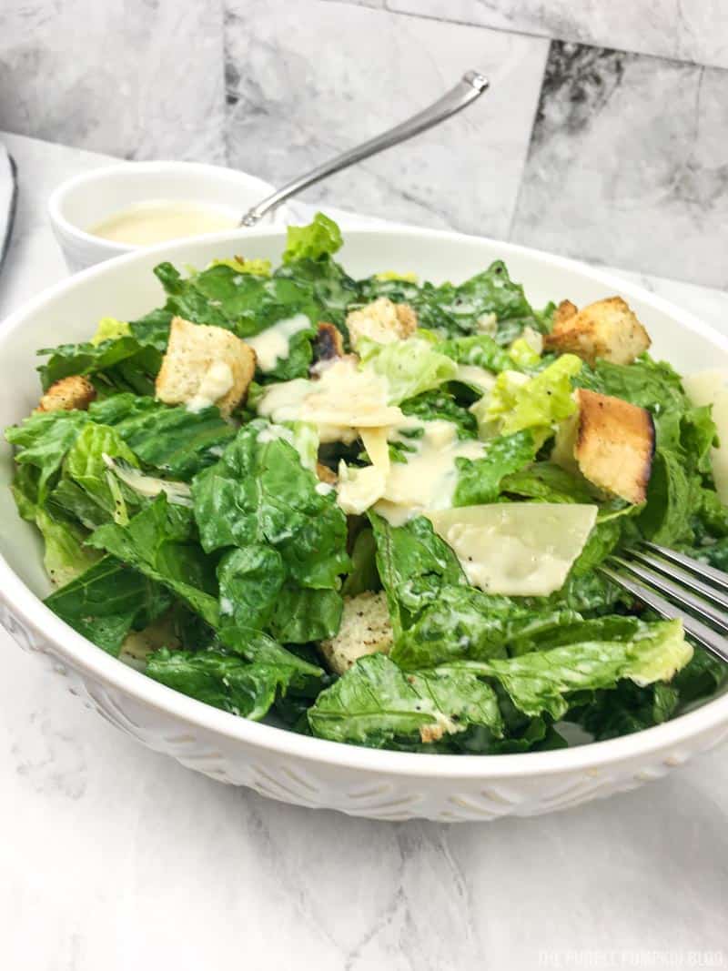 Caesar Salad with Homemade Dressing